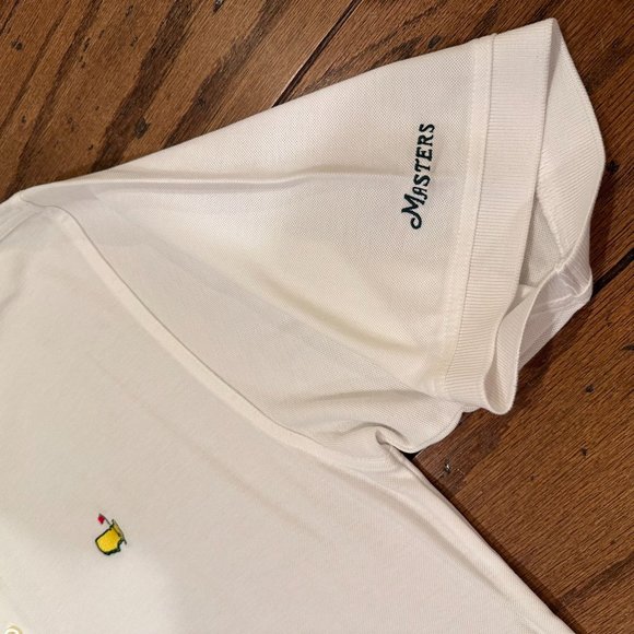 Men's XL White Masters Collection Augusta National Golf Polo Shirt Cotton - Picture 5 of 6